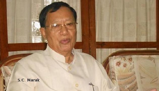 For how many days SC Marak became chief minister of Maghalaya?