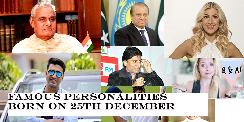 Take this quiz and see how well you know about the personalities who were born on 25th December?