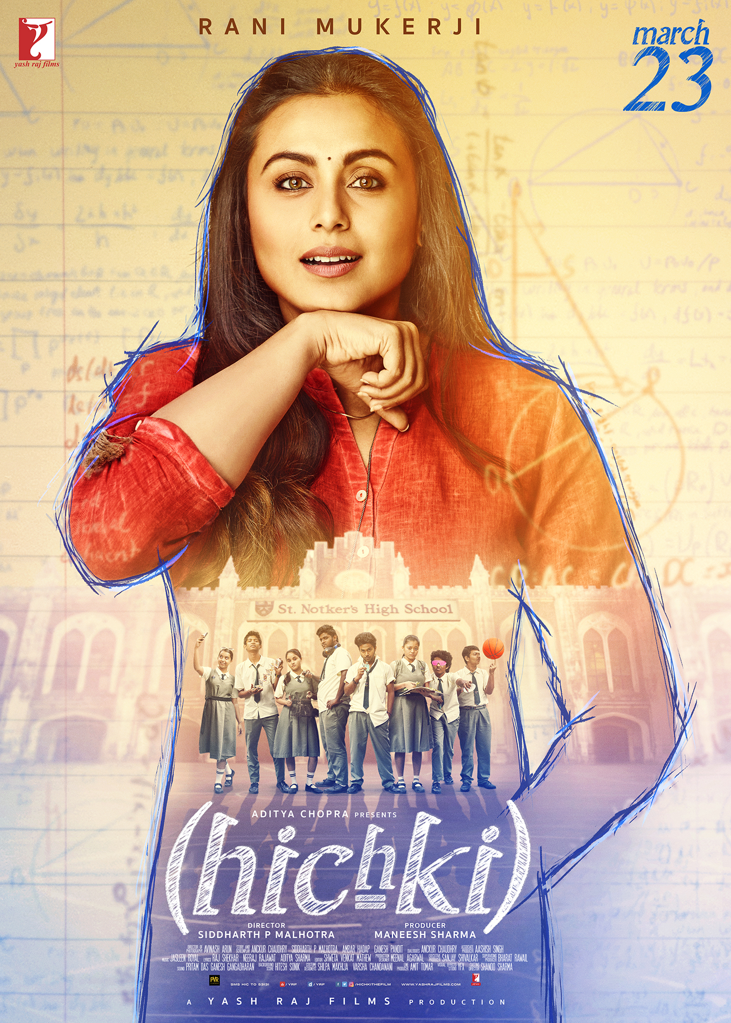 Who acted as the lead character of the movie, Hichki?