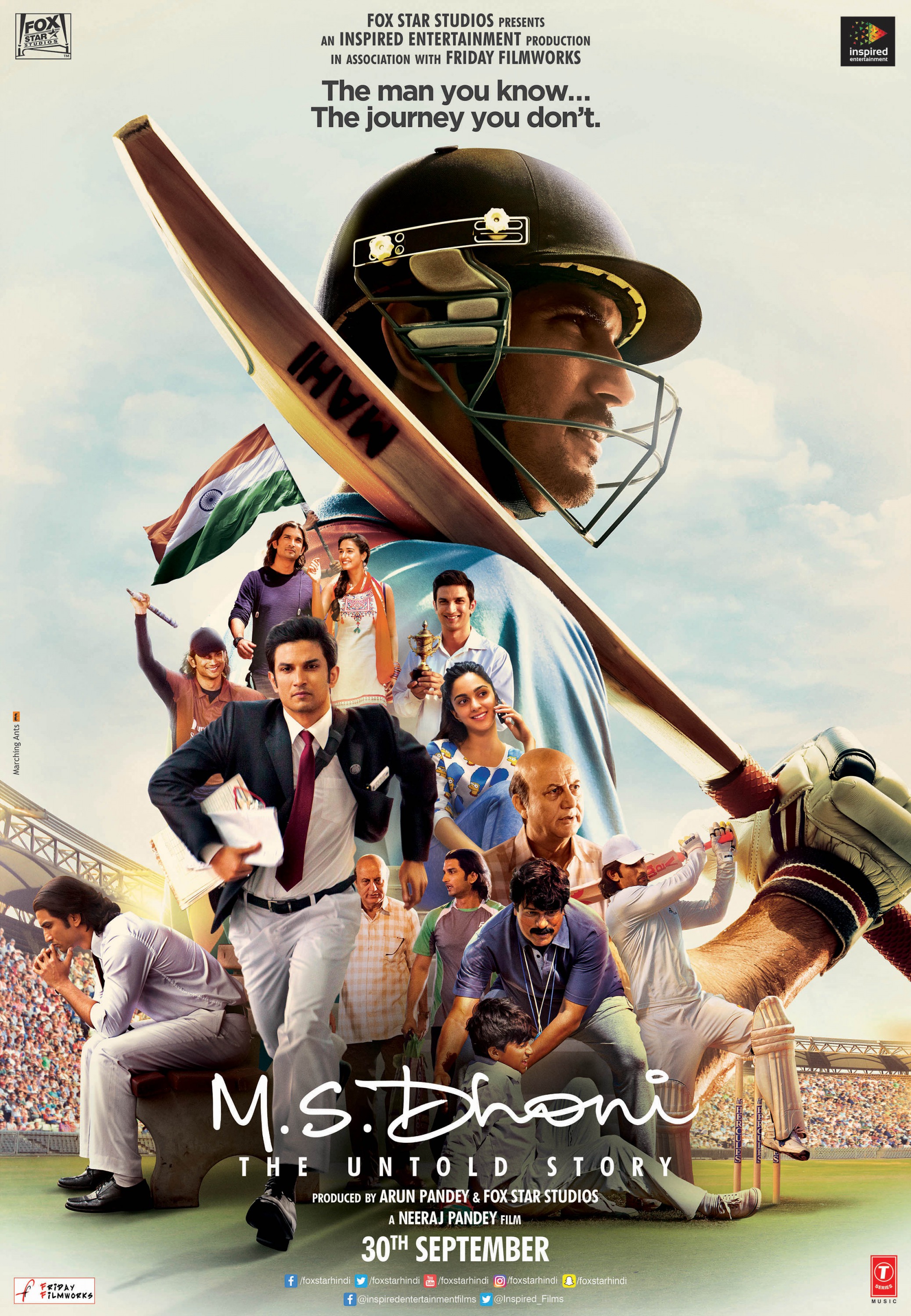 Who acted as the lead character of the movie, MS Dhoni the untold story?