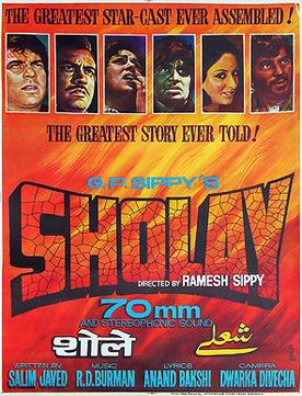 Who is the director of Sholay?