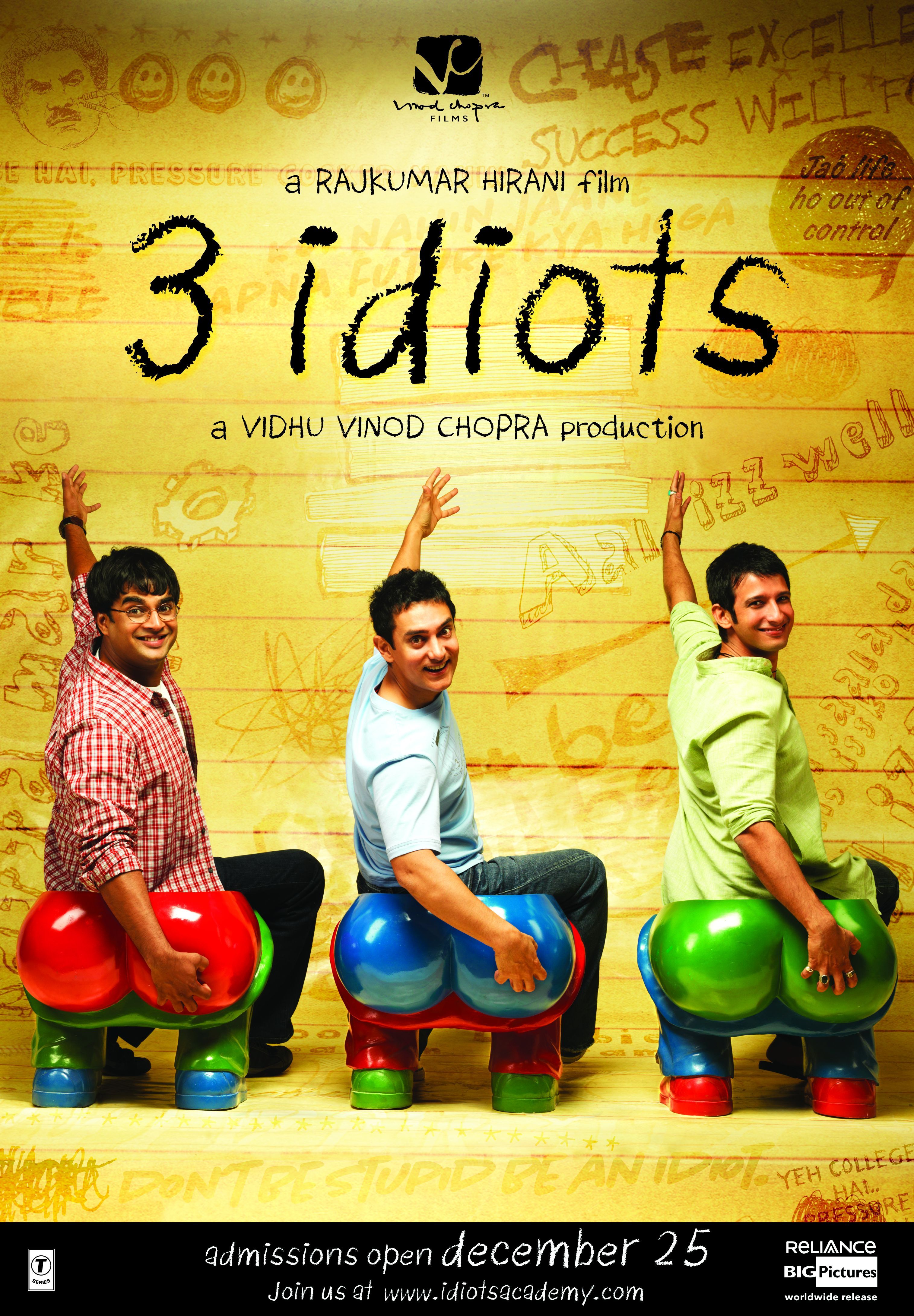 Who is the director of 3 Idiots?