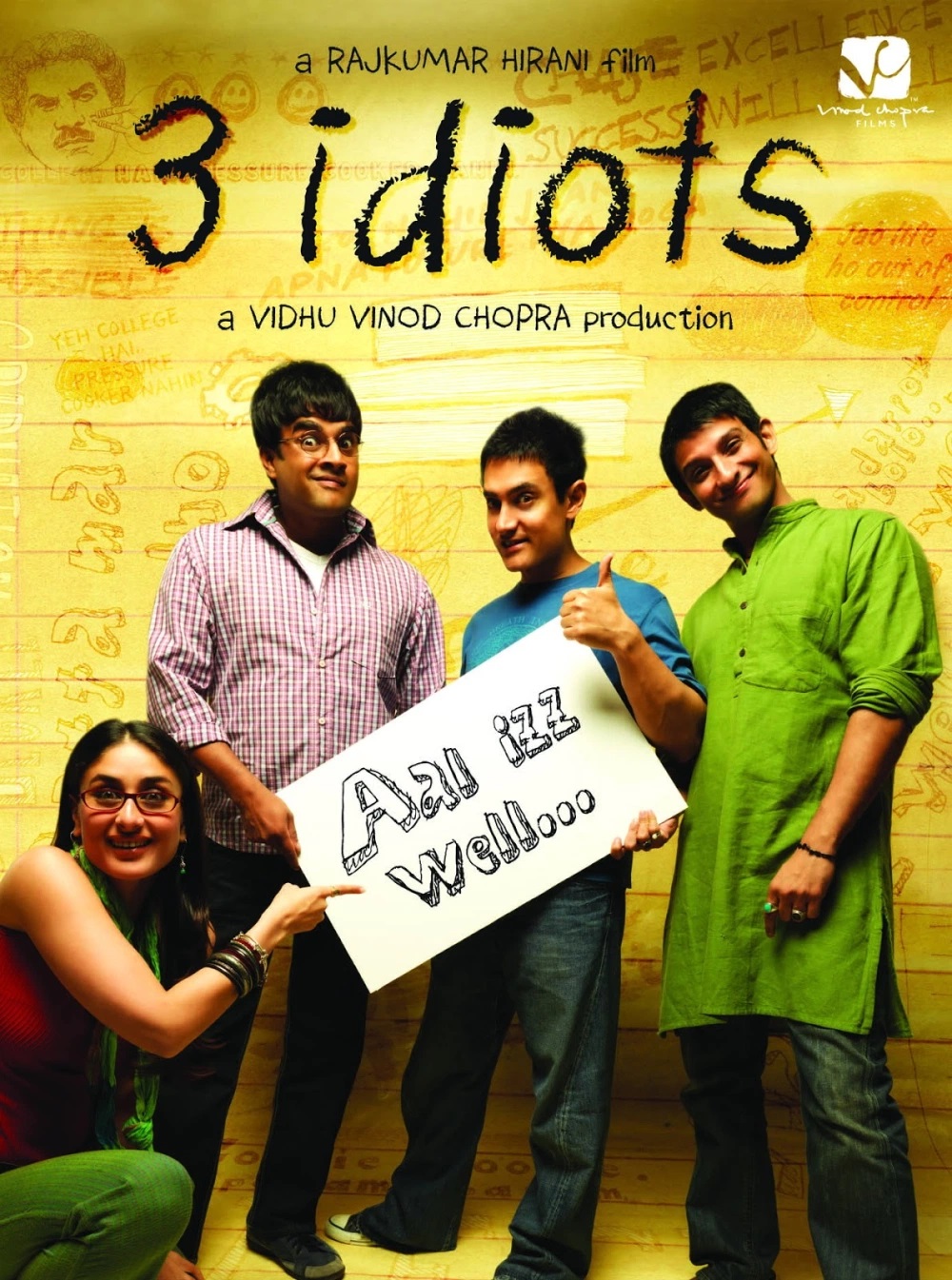 Â  Â Â Guess the actor who starred in 3 idiots (2009) besides Aamir Khan?Â Â 