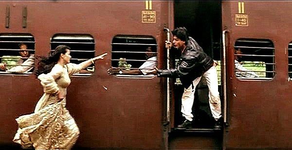 Â  Â Â The Iconic Raj and Simran train sequence happened when they were______________ .Â 