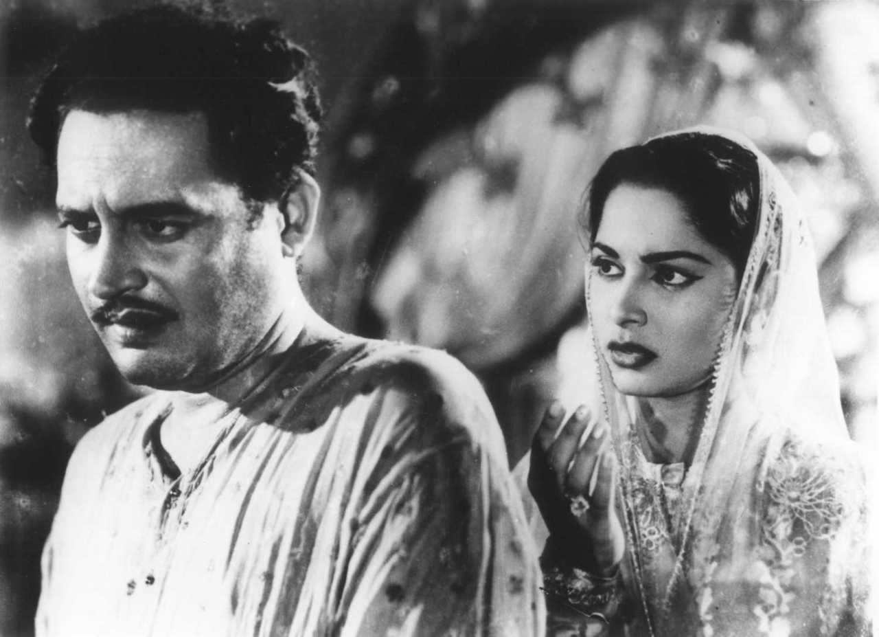 Which actresses were Guru Dutt's original choice for the roles of Mala Sinha and Waheeda Rehmaan in 'Pyasa'? 