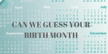 Can we guess your birth month?