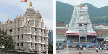 Can you answer these questions regarding the famous temples in India