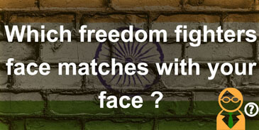 Which freedom fighter's face matches with your face?